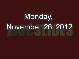 Monday, November 26, 2012