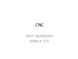 CNC GOVT POLYTECHNIC AMBALA CITY