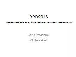 Sensors Chris Davidson Ari