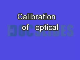 Calibration   of   optical