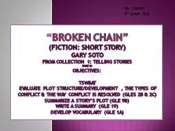 “ Broken Chain” (Fiction: Short Story)