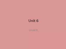 Unit 6 Level G Abject Connotation: