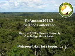 GoAmazon2014/5 Science Conference