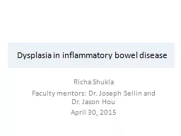 Dysplasia in inflammatory bowel disease