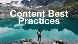 Content Best Practices Tabs &  Accordions