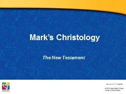Mark’s Christology The