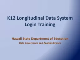 K12 Longitudinal Data System