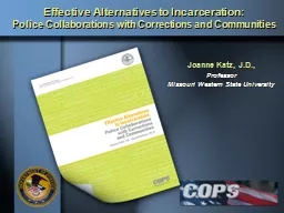 Effective Alternatives to Incarceration: