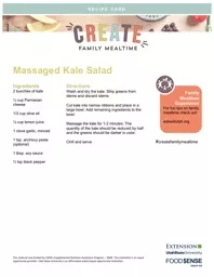 Massaged Kale Salad Ingredients