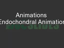 Animations Endochondral Animation