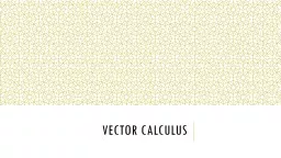 Vector Calculus Parametric equations – 5.6