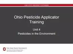 Ohio Pesticide Applicator Training