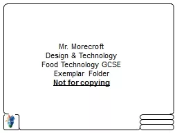 Mr.  Morecroft Design & Technology