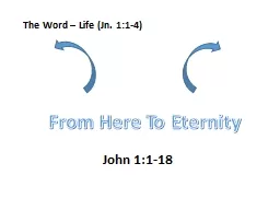 From Here To Eternity John 1:1-18
