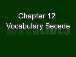 Chapter 12 Vocabulary Secede