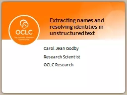 Carol Jean Godby Research Scientist