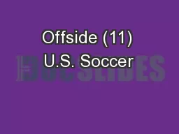 Offside (11) U.S. Soccer