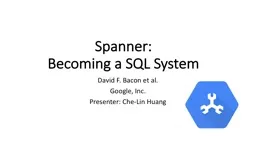 Spanner : Becoming  a SQL