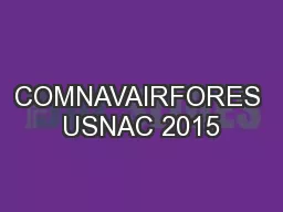 COMNAVAIRFORES USNAC 2015