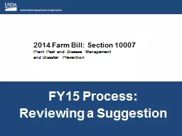 2014 Farm Bill: Section 10007