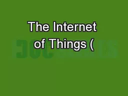 The Internet of Things (