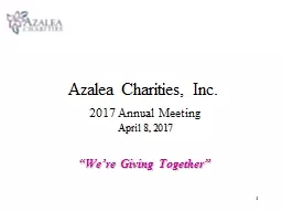 1 Azalea Charities, Inc.