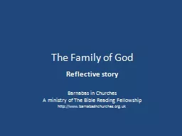 The Family of God Reflective story