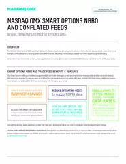 NASDAQ OMX SMART OPTIONS NBBO AND CONFLATED FEEDS NEW