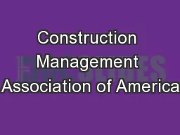 Construction Management Association of America