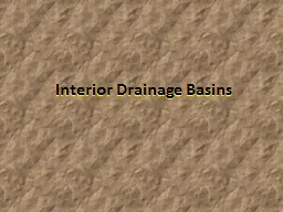 Interior Drainage Basins