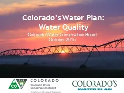Colorado’s Water Plan: