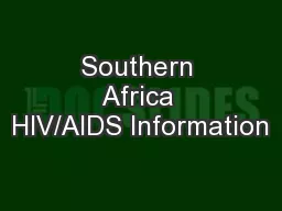 Southern Africa HIV/AIDS Information