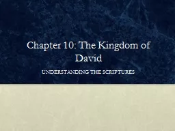 Chapter 10: The Kingdom of David