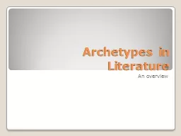 Archetypes in Literature