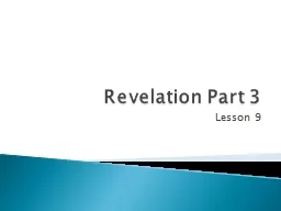 Revelation Part 3 Lesson 9