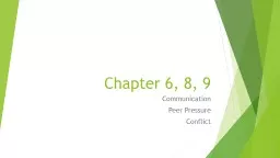 Chapter 6, 8, 9 Communication
