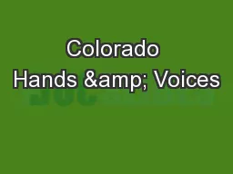 Colorado Hands & Voices