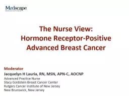 The Nurse View:  Hormone Receptor-Positive Advanced Breast Cancer