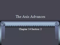 The Axis Advances Chapter