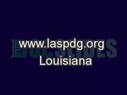 www.laspdg.org  Louisiana