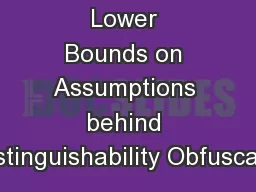 Lower Bounds on Assumptions behind Indistinguishability Obfuscation