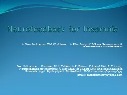 Neurofeedback  for  Insomnia