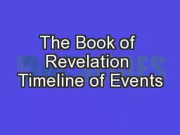 The Book of Revelation Timeline of Events