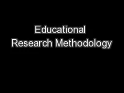 Educational Research Methodology