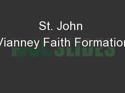 St. John Vianney Faith Formation