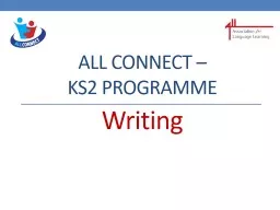 ALL CONNECT – KS2 ProGRAMME