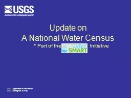 Update on A National Water Census