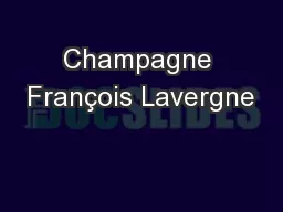 Champagne François Lavergne