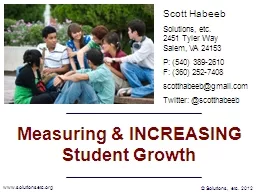 Measuring & INCREASING Student