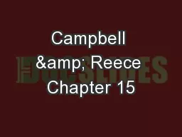 Campbell & Reece Chapter 15
